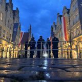 Abenddämmerung während des G7-Gipfels in Münster