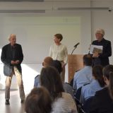 Peter Schilling, Alexandra Dorndorf und Dr. Christoph Spieker eröffnen die Ausstellung "Vergessenen begegnen"