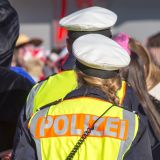 Polizisten an Karneval