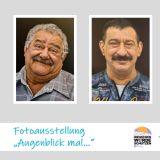 Drei Porträts (zwei Männer und eine Frau) vor grauem Hintergrund