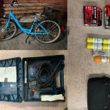 Fahrrad, Bohrmaschine und entwendete Gegenstände
